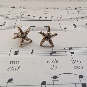 Starfish Gold and Silver Earrings